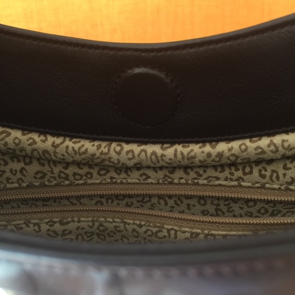 VINTAGE CARTIER GOLD TONE LOGO BROWN BAG - Picture 8 of 8